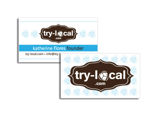 Image of Small Business Card Design:Try-Local