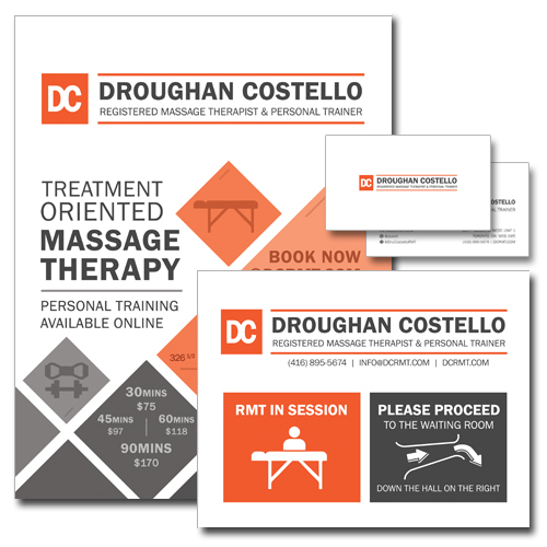 Image of Small Business Flyer, Door Sign & Business Card Designs: Droughan Costello