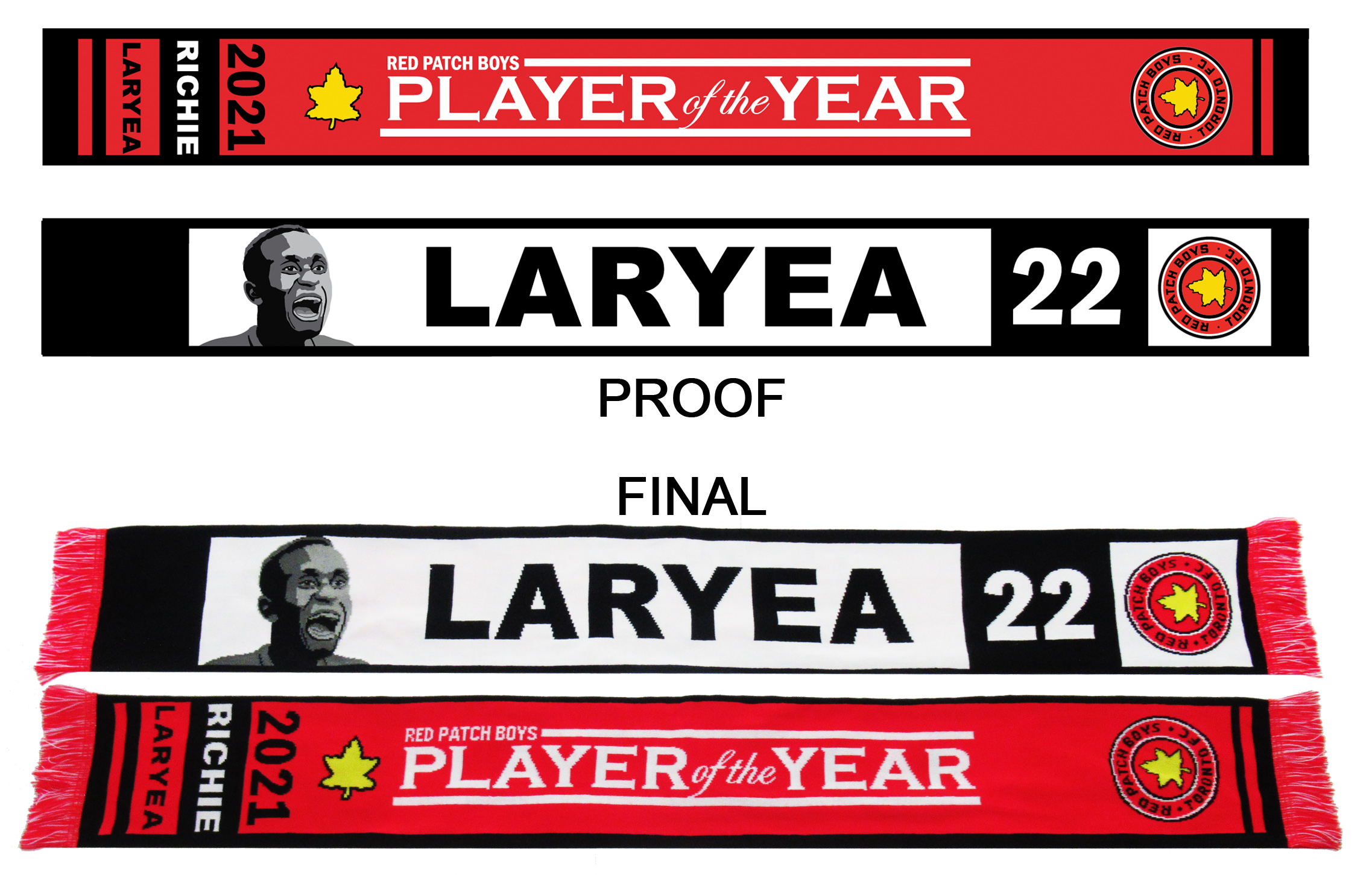 Image of Scarf Design - 2021 Player of the Year