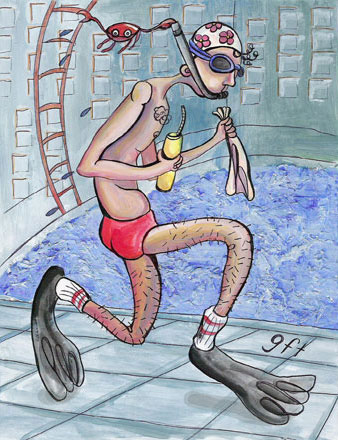 Image of Magazine Illustration: Swim Runner